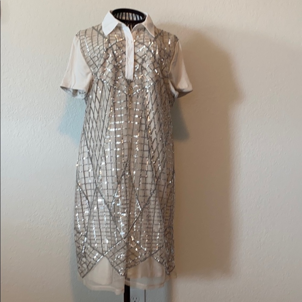 Sequined t-shirt dress